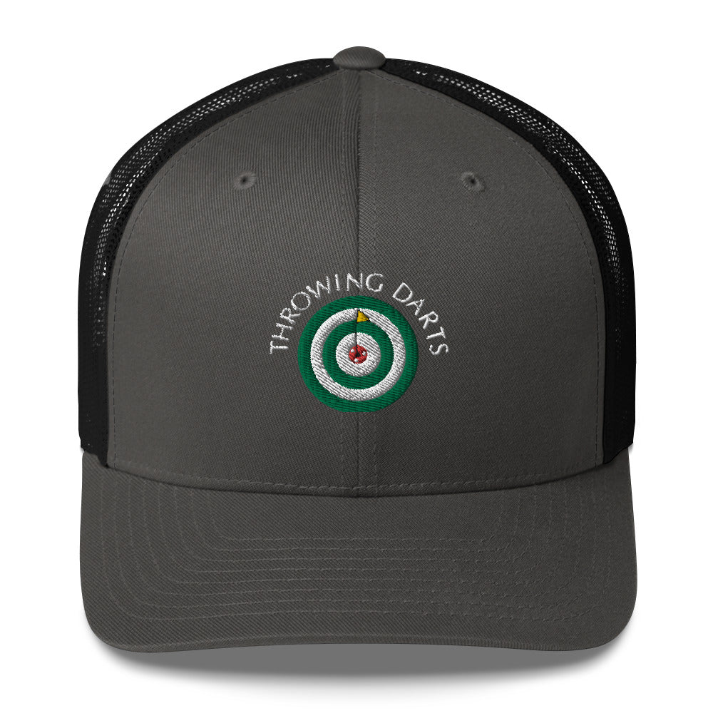 Throwing Darts” Golf hat – Crossover Designs